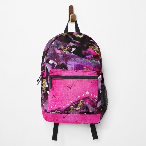 Item preview, Golden Peaks - Hot Pink & Purple Abstract Mountain Range designed and sold by Cass Harker Studio.