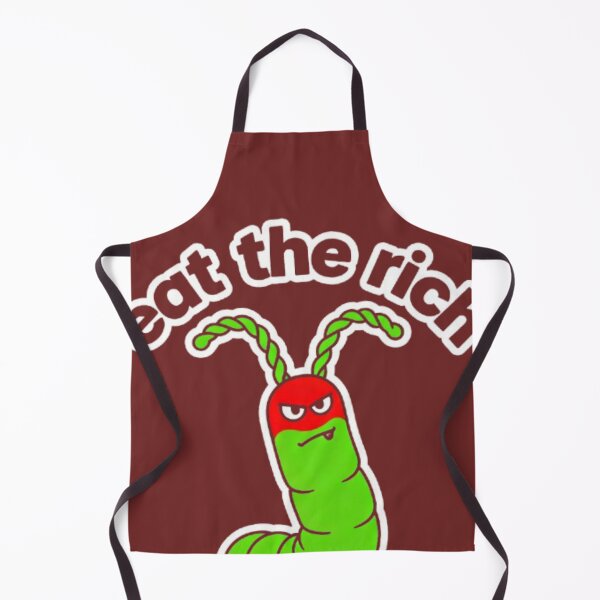 Item preview, Eat The Rich – Funny Green Worm Cartoon Design designed and sold by Modefissi.