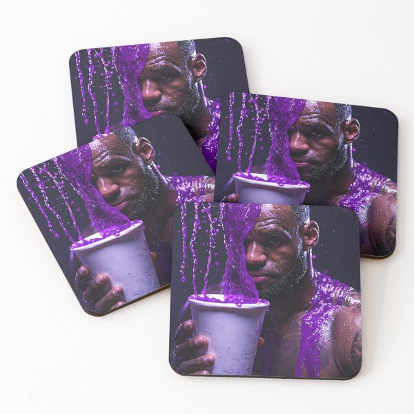 Item preview, Lebron Purple Drip Art Print designed and sold by WockWave.