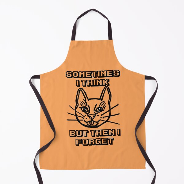 Item preview, Sometimes I Think But Then I Forget Cat Meme Joke designed and sold by CamilasPrints.