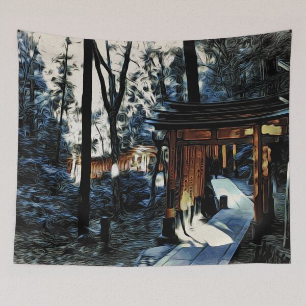 Item preview, Orange Gates by Fushimi Inari / Swiss Artwork Photography designed and sold by Raphael Wolf.