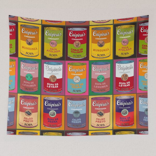 Item preview, Brazilian Pop Art Soups – Traditional Food in Colorful Graphic Design designed and sold by Groenendijk.