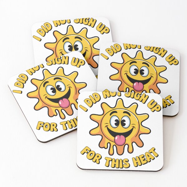 Item preview, Funny Summer Heat Sun Design – Too Hot Humor Cartoon designed and sold by JA World - Art & Design.