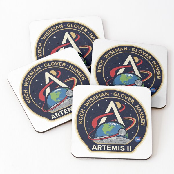Item preview, Artemis II Patch Sticker designed and sold by LogicPulse.