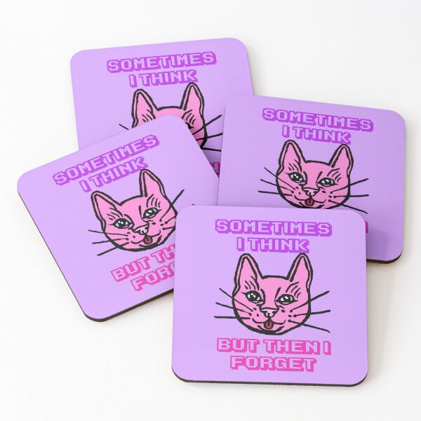 Item preview, Sometimes I Think But Then I Forget Cat Meme Joke designed and sold by CamilasPrints.