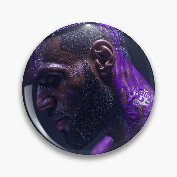 Item preview, Lebron Purple Drip Art Print designed and sold by WockWave.