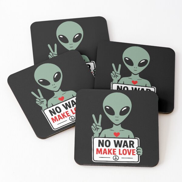 Item preview, Alien Peace Message Graphic Tee, Minimalist Space Design designed and sold by Joy-Points.