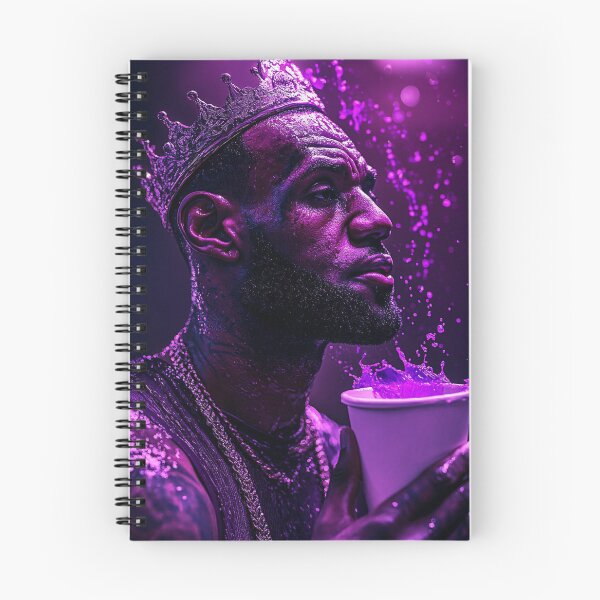 Item preview, Lebron Purple Drip Art Print designed and sold by WockWave.