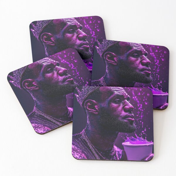 Item preview, Lebron Purple Drip Art Print designed and sold by WockWave.