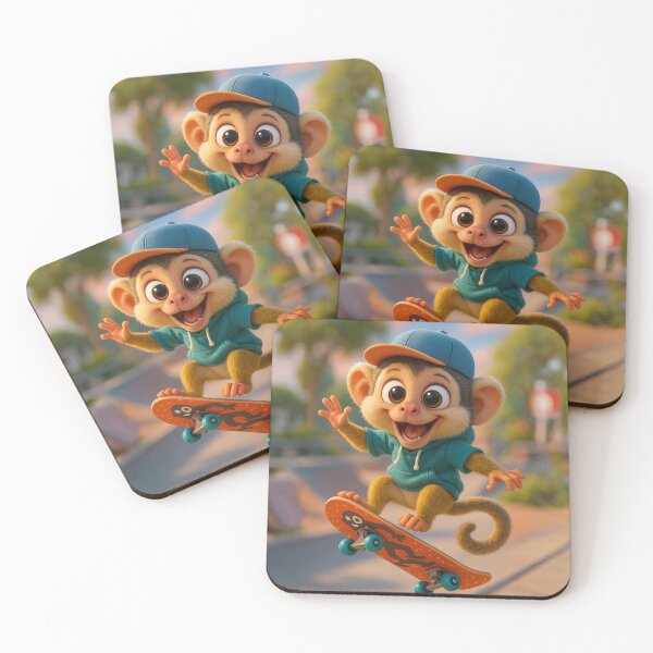 Item preview, Skater Squirrel Monkey designed and sold by Sillytoe.
