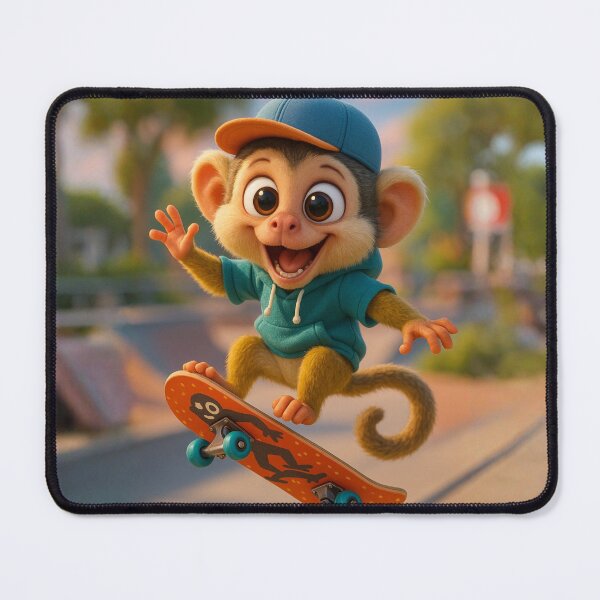 Item preview, Skater Squirrel Monkey designed and sold by Sillytoe.