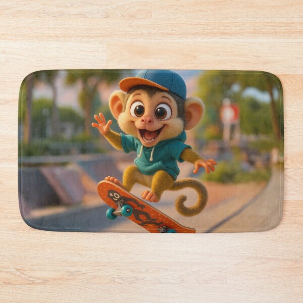 Item preview, Skater Squirrel Monkey designed and sold by Sillytoe.