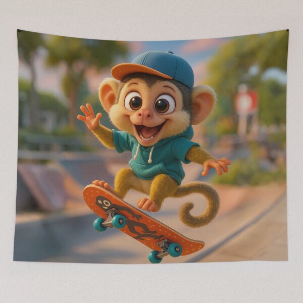 Item preview, Skater Squirrel Monkey designed and sold by Sillytoe.
