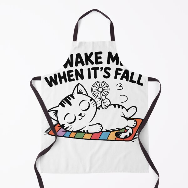 Item preview, Funny Cat Summer Heat Design – Wake Me When It’s Fall designed and sold by JA World - Art & Design.