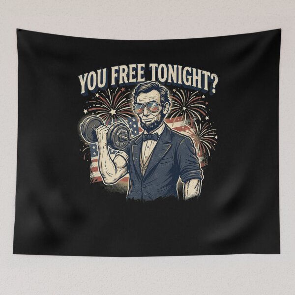 Item preview, Patriotic Lincoln Gym Workout Strongman Design designed and sold by snowry.
