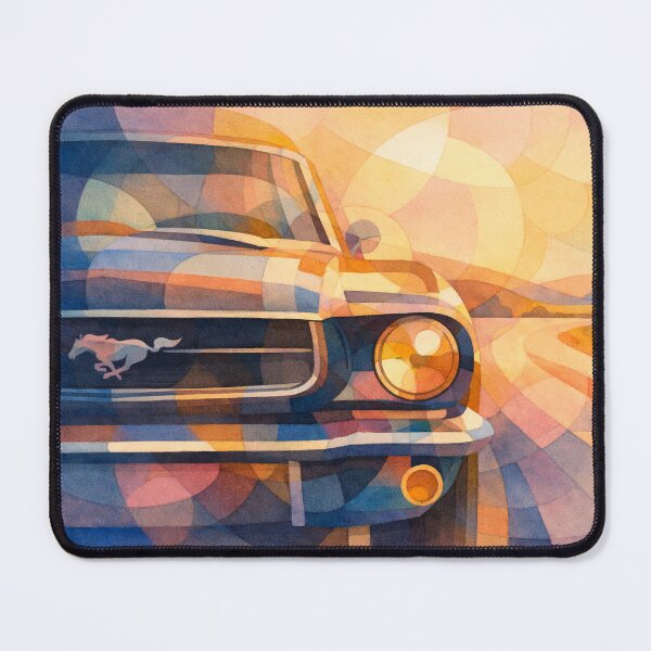 Item preview, "Mustang Dreams: Vintage Ford in Orphic Watercolor Style" designed and sold by BoomPoster.