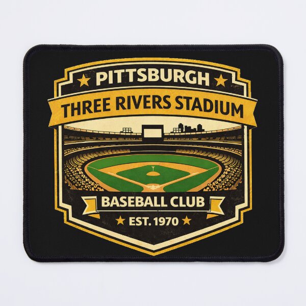 Item preview, Vintage Three Rivers Stadium Shirt, Pittsburgh Baseball Retro Tee, Classic Ballpark Interior Design designed and sold by GhostDawgs.