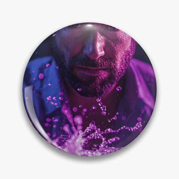 Item preview, Walter Goggins Boyd Purple Drip Art Print designed and sold by WockWave.
