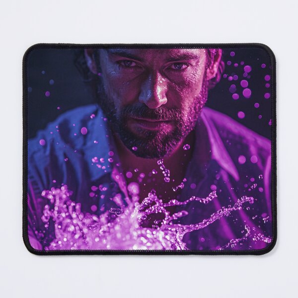 Item preview, Walter Goggins Boyd Purple Drip Art Print designed and sold by WockWave.