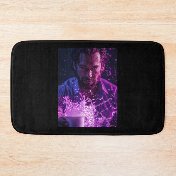 Item preview, Walter Goggins Boyd Purple Drip Art Print designed and sold by WockWave.