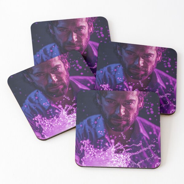 Item preview, Walter Goggins Boyd Purple Drip Art Print designed and sold by WockWave.