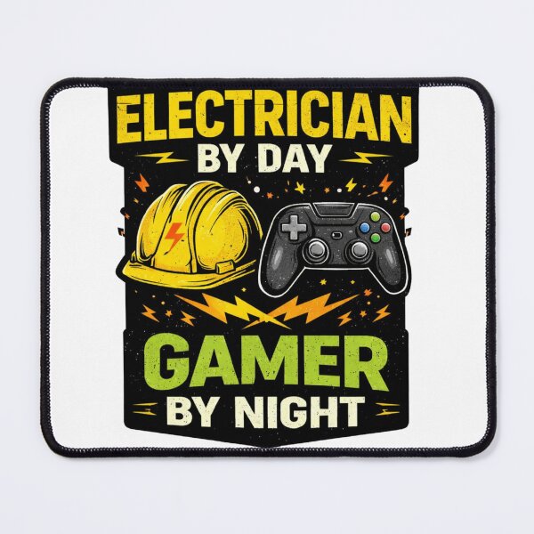 Item preview, Electrician By Day Gamer By Night Funny Gaming Shirt designed and sold by Drip5.