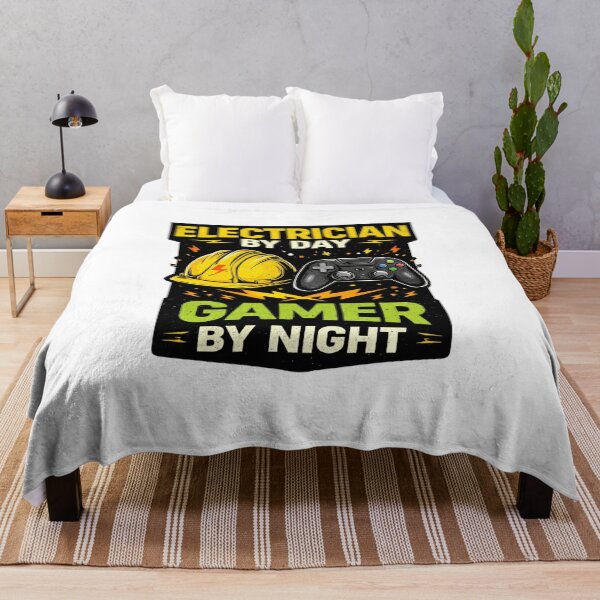 Item preview, Electrician By Day Gamer By Night Funny Gaming Shirt  designed and sold by Drip5.