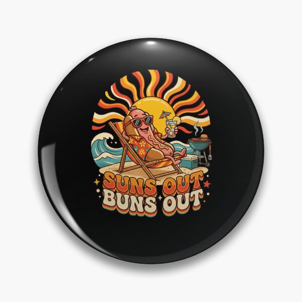 Item preview, Suns Out Buns Out Hot Dog Summer Beach Party designed and sold by snowry.