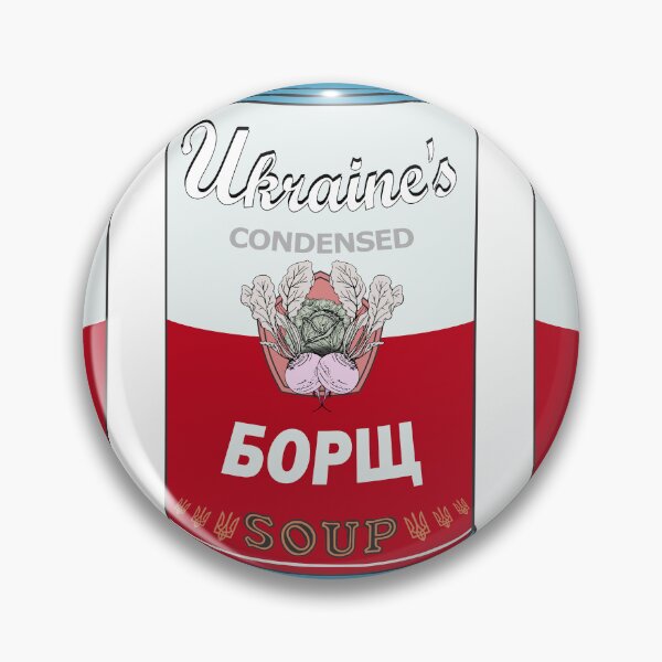 Item preview, Borscht Soup БОРЩ Pop Art – Ukrainian Food Lover Gift Retro Design designed and sold by Groenendijk.