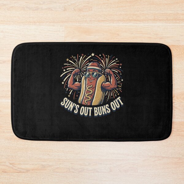 Item preview, SUN'S OUT BUNS OUT Hot Dog Flexing Summer Fun designed and sold by snowry.