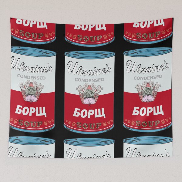 Item preview, Ukrainian Soup Culture – Borscht Soup БОРЩ Retro Graphic Pop Art Design  designed and sold by Groenendijk.