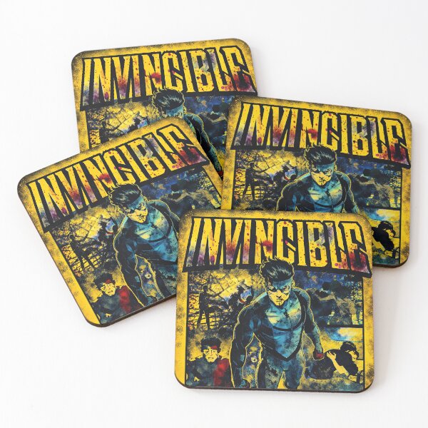 Item preview, Invincible Dark Battle Collage – Blood Comic Style designed and sold by Polarisofficial.