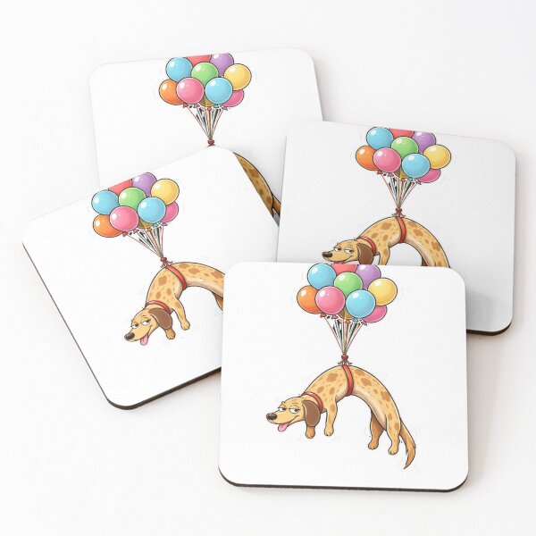 Item preview, Funny Dachshund Balloon Sticker, Long Dog Meme Sticker, Wiener Dog Floating, Cute Sausage Dog Die Cut Sticker designed and sold by VibeOffline Studio.
