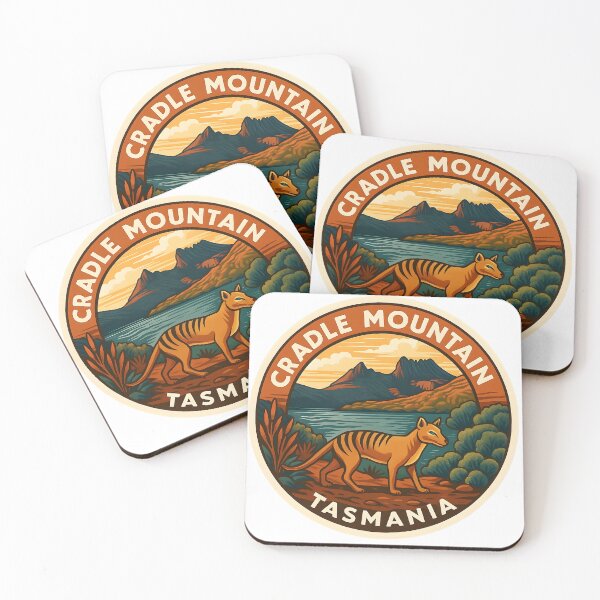 Item preview, Tasmanian Tiger at Cradle Mountain – Vintage Travel Art designed and sold by LoveLabDesign.