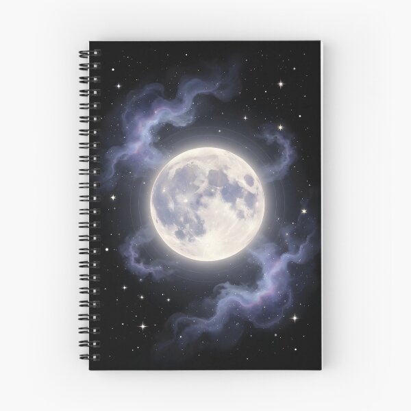 Item preview, Glowing Full Moon with Nebula designed and sold by LunarVault.