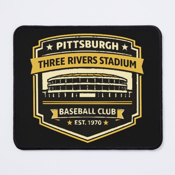 Item preview, Pittsburgh Three Rivers Stadium Shirt, Vintage Baseball Ballpark, Retro Exterior Badge Tee designed and sold by GhostDawgs.