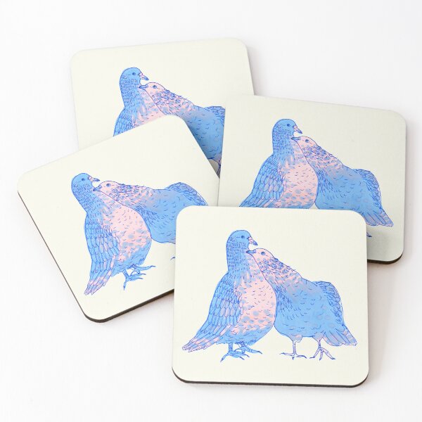 Item preview, Pair of pigeons designed and sold by Naurelia.