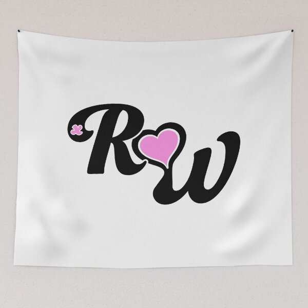 Item preview, RaveWear Initials (Black & Pink) designed and sold by RaveWearUS.