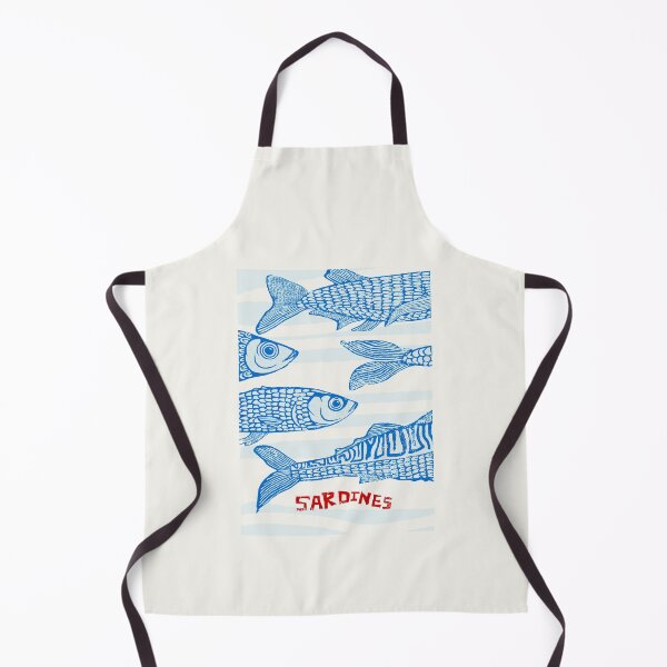 Item preview, Retro Vintage - Blue Sardines designed and sold by ArtPlus+.