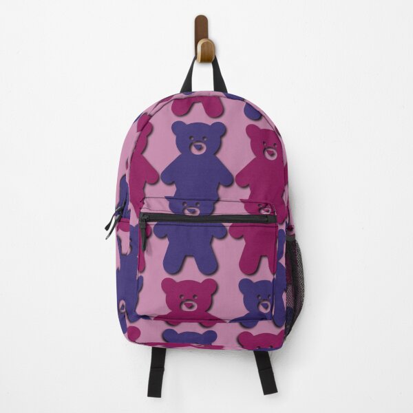 Item preview, Pink and Purple Teddy Bear Pattern Design designed and sold by IntelliMindDesigns.
