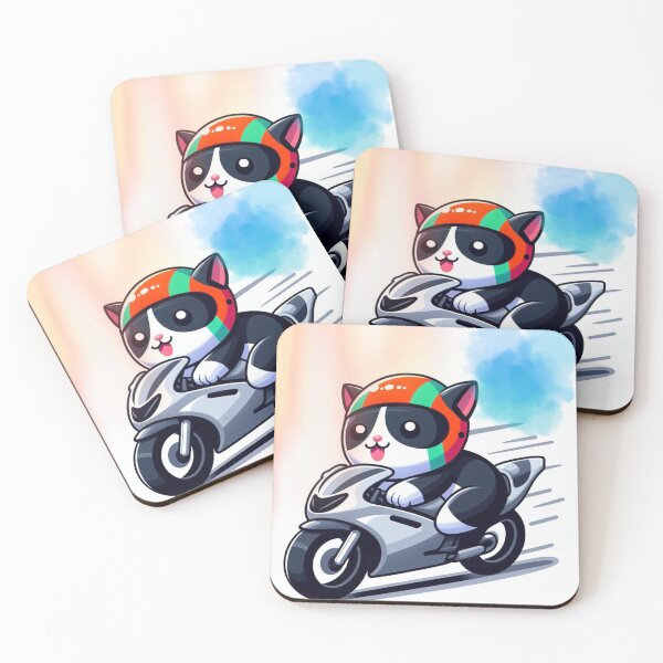 Item preview, Speedy Kawaii Panda Biker Racing Sportbike designed and sold by Lougud.