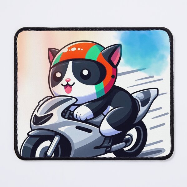 Item preview, Speedy Kawaii Panda Biker Racing Sportbike designed and sold by Lougud.