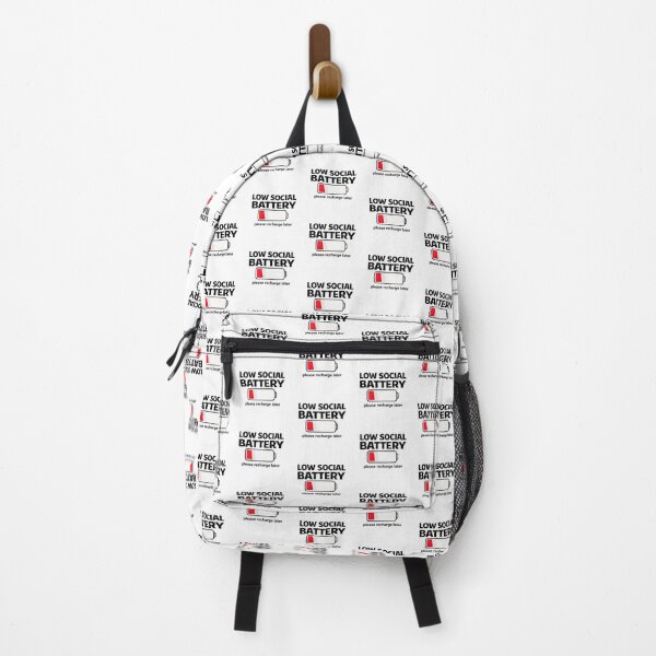 Item preview, Warning Low Social Battery designed and sold by aicharoman.
