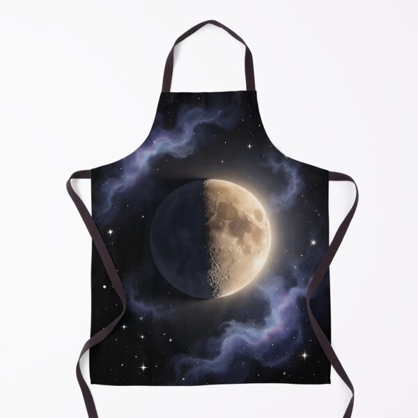 Item preview, First Quarter Moon with Nebula designed and sold by LunarVault.