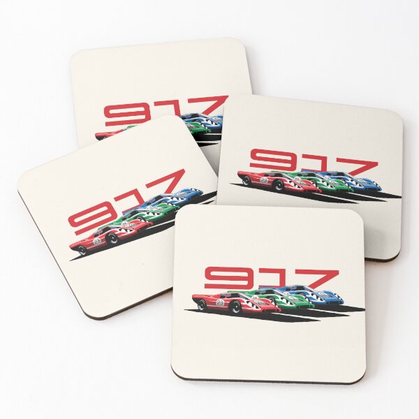 Item preview, Porsche 917 Racing Team Illustration designed and sold by blackdogshop.