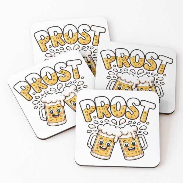 Item preview, Cheers! Cheerful beer mugs for toasting – Cartoon Design designed and sold by Everdreeam.