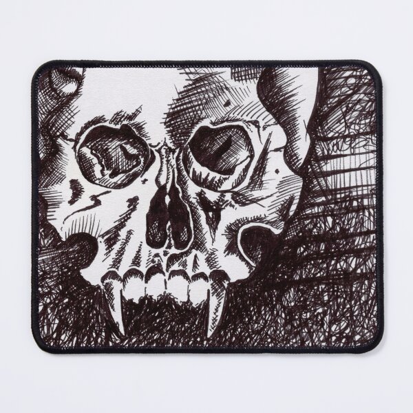 Item preview, Dracula Quote Vampire Skull Black & White Illustration designed and sold by Cass Harker Studio.