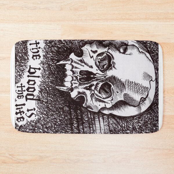 Item preview, Dracula Quote Vampire Skull Black & White Illustration designed and sold by Cass Harker Studio.