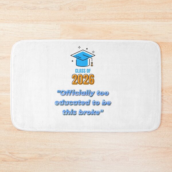 Item preview, Officially Too Educated To Be This Broke – Funny College Graduation designed and sold by NapoliApparel.