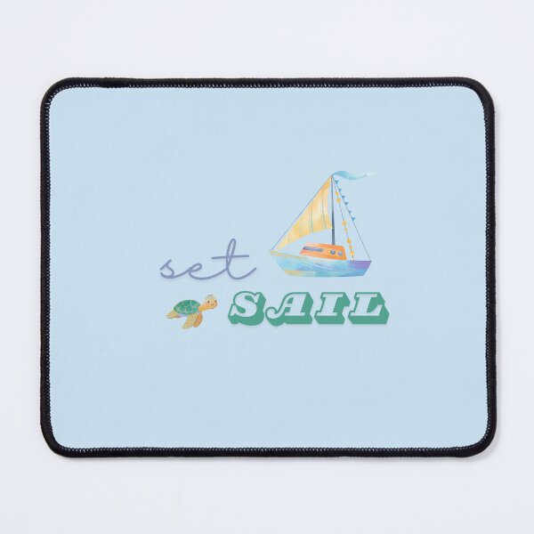 Item preview, Set Sail Boat and Turtle designed and sold by moodiemerch.